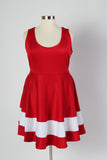 Plus Size Clothing for Women - Classic Stripe Skater Dress - Red - Society+ - Society Plus - Buy Online Now! - 4
