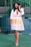 Plus Size Clothing for Women - Jessica Kane Silver/Gold Pleated Skirt - Society+ - Society Plus - Buy Online Now! - 3