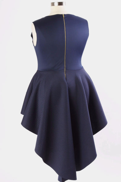 Plus Size Clothing for Women - Antoinette Peplum Dress - Navy - Society+ - Society Plus - Buy Online Now! - 2
