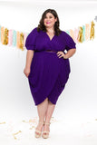 Plus Size Clothing for Women - Amethyst Tulip Dress - Society+ - Society Plus - Buy Online Now! - 3