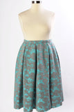 Plus Size Clothing for Women - Bluebell Pleated Skirt - Turquoise - Society+ - Society Plus - Buy Online Now! - 2