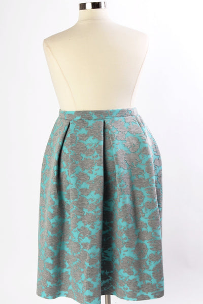Plus Size Clothing for Women - Bluebell Pleated Skirt - Turquoise - Society+ - Society Plus - Buy Online Now! - 3
