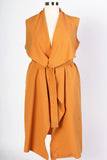 Plus Size Clothing for Women - Chicest Of Them All Vest - Mustard - Society+ - Society Plus - Buy Online Now! - 2