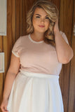 Plus Size Clothing for Women - Softest Pink Tee by Learning To Be Fearless - Society+ - Society Plus - Buy Online Now! - 3
