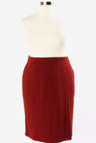 Plus Size Clothing for Women - Fearless Leader Pencil Skirt - Rust - Society+ - Society Plus - Buy Online Now! - 2