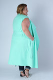 Plus Size Clothing for Women - Chicest Of Them All Vest - Mint - Society+ - Society Plus - Buy Online Now! - 4