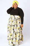 Plus Size Clothing for Women - Twirl Maxi Skirt with Pockets - Yellow - Society+ - Society Plus - Buy Online Now! - 4