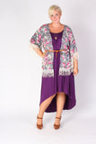 Plus Size Clothing for Women - Flowy High Low Dress - Purple - Society+ - Society Plus - Buy Online Now! - 2