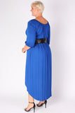 Plus Size Clothing for Women - Flowy High Low Dress - Blue - Society+ - Society Plus - Buy Online Now! - 2
