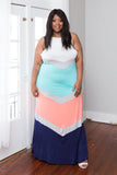 Plus Size Clothing for Women - Boardwalk Halter Maxi Dress - Society+ - Society Plus - Buy Online Now! - 1