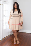 Plus Size Clothing for Women - Long Sleeve Plaid Swing Dress - Society+ - Society Plus - Buy Online Now! - 1