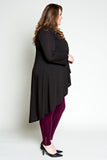 Plus Size Clothing for Women - Society+ Lengthened Cardigan - Black - Society+ - Society Plus - Buy Online Now! - 4