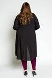 Plus Size Clothing for Women - Society+ Lengthened Cardigan - Black - Society+ - Society Plus - Buy Online Now! - 3