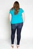 Plus Size Clothing for Women - Society+ Perfect T - Teal - Society+ - Society Plus - Buy Online Now! - 2