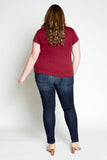 Plus Size Clothing for Women - Society+ Perfect T - Marsala - Society+ - Society Plus - Buy Online Now! - 3