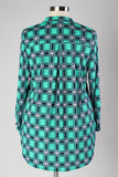 Plus Size Clothing for Women - Nautical Checkered Top - Society+ - Society Plus - Buy Online Now! - 4