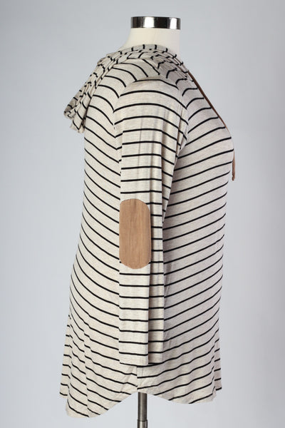 Plus Size Clothing for Women - Nautical Stripe Hooded Tunic - Society+ - Society Plus - Buy Online Now! - 4