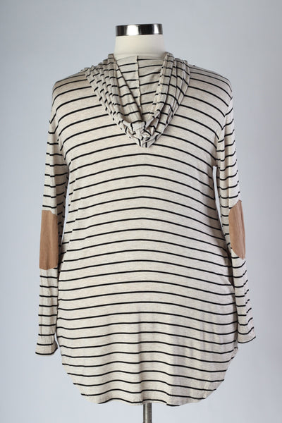 Plus Size Clothing for Women - Nautical Stripe Hooded Tunic - Society+ - Society Plus - Buy Online Now! - 5
