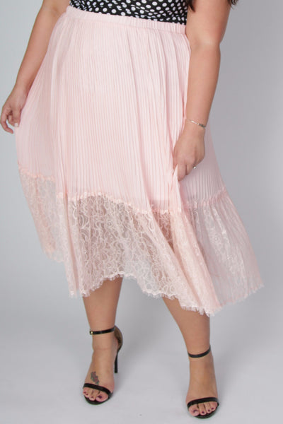 Plus Size Clothing for Women - Pleated Chiffon Midi Skirt - Society+ - Society Plus - Buy Online Now! - 2