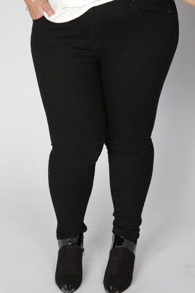 Plus Size Clothing for Women - Stretchy Black Jeggings - Society+ - Society Plus - Buy Online Now! - 2