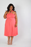 Plus Size Clothing for Women - Multiway Dress - Coral - Society+ - Society Plus - Buy Online Now! - 1