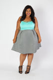 Plus Size Clothing for Women - Seeing Stripes Pleated Skirt - Society+ - Society Plus - Buy Online Now! - 1