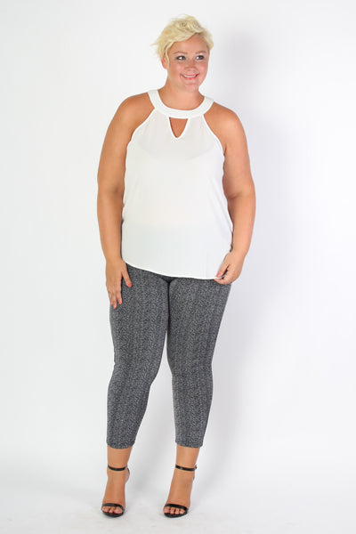Plus Size Clothing for Women - Patterned Leggings - Society+ - Society Plus - Buy Online Now! - 1