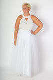 Plus Size Clothing for Women - Society+ Premium Tutu - Long White - Society+ - Society Plus - Buy Online Now! - 3