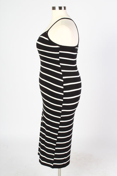 Plus Size Clothing for Women - Tailor Made Striped Dress - Black - Society+ - Society Plus - Buy Online Now! - 3