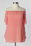 Plus Size Clothing for Women - Penny Lane Flowy Blouse - Pink - Society+ - Society Plus - Buy Online Now! - 2