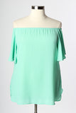 Plus Size Clothing for Women - Penny Lane Flowy Blouse - Mint - Society+ - Society Plus - Buy Online Now! - 2