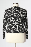 Plus Size Clothing for Women - Abstract Blazer - Black for Curves On A Budget - Society+ - Society Plus - Buy Online Now! - 4