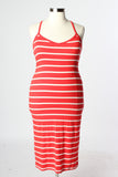 Plus Size Clothing for Women - Tailor Made Striped Dress - Coral - Society+ - Society Plus - Buy Online Now! - 3