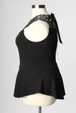 Plus Size Clothing for Women - Love for Peplum Top - Black - Society+ - Society Plus - Buy Online Now! - 3