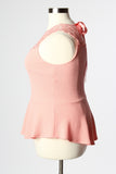 Plus Size Clothing for Women - Love for Peplum Top - Peach - Society+ - Society Plus - Buy Online Now! - 3