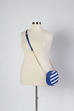 Plus Size Clothing for Women - Striped Round Crossbody Bag - Blue - Society+ - Society Plus - Buy Online Now! - 3