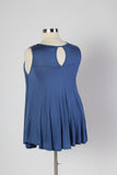 Plus Size Clothing for Women - Sleeveless Flare Tunic - Indigo - Society+ - Society Plus - Buy Online Now! - 3