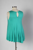 Plus Size Clothing for Women - Sleeveless Flare Tunic - Mint - Society+ - Society Plus - Buy Online Now! - 3
