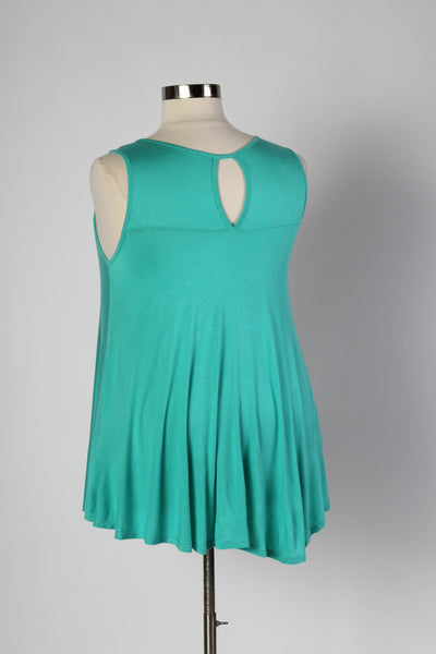 Plus Size Clothing for Women - Sleeveless Flare Tunic - Mint - Society+ - Society Plus - Buy Online Now! - 3