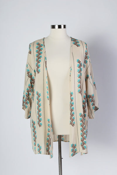 Plus Size Clothing for Women - Wanderous Woman Kimono - Taupe - Society+ - Society Plus - Buy Online Now! - 2