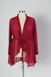 Plus Size Clothing for Women - Chiffon Tie Cardigan - Society+ - Society Plus - Buy Online Now! - 4