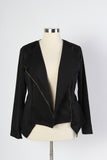 Plus Size Clothing for Women - Posh Zippered Blazer - Black  RELAUNCH FOR FALL 2016 - Society+ - Society Plus - Buy Online Now! - 4