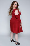 Plus Size Clothing for Women - Peek-a-boo Sleeve Dress - Society+ - Society Plus - Buy Online Now! - 2