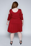 Plus Size Clothing for Women - Peek-a-boo Sleeve Dress - Society+ - Society Plus - Buy Online Now! - 3