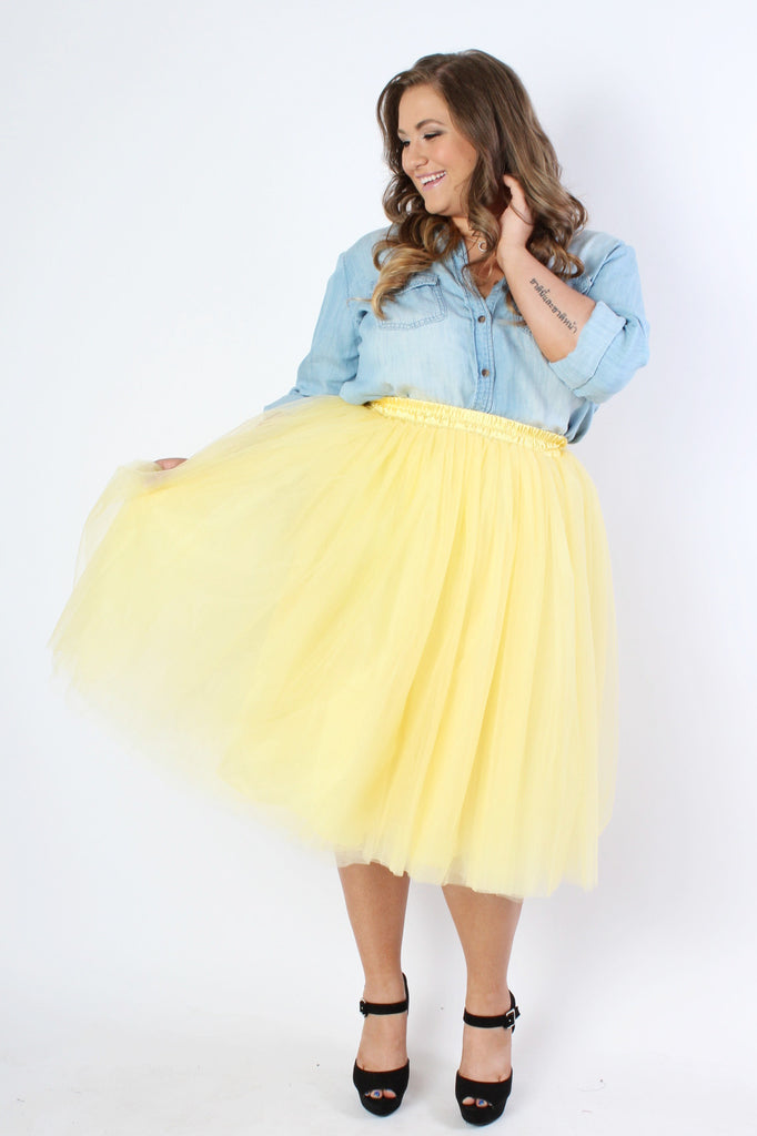 Plus Size 5-Layer Tutu Tulle Skirt by Society+ Sizes 14 to 36