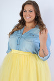 Plus Size Clothing for Women - Softest Chambray Top - Society+ - Society Plus - Buy Online Now! - 1