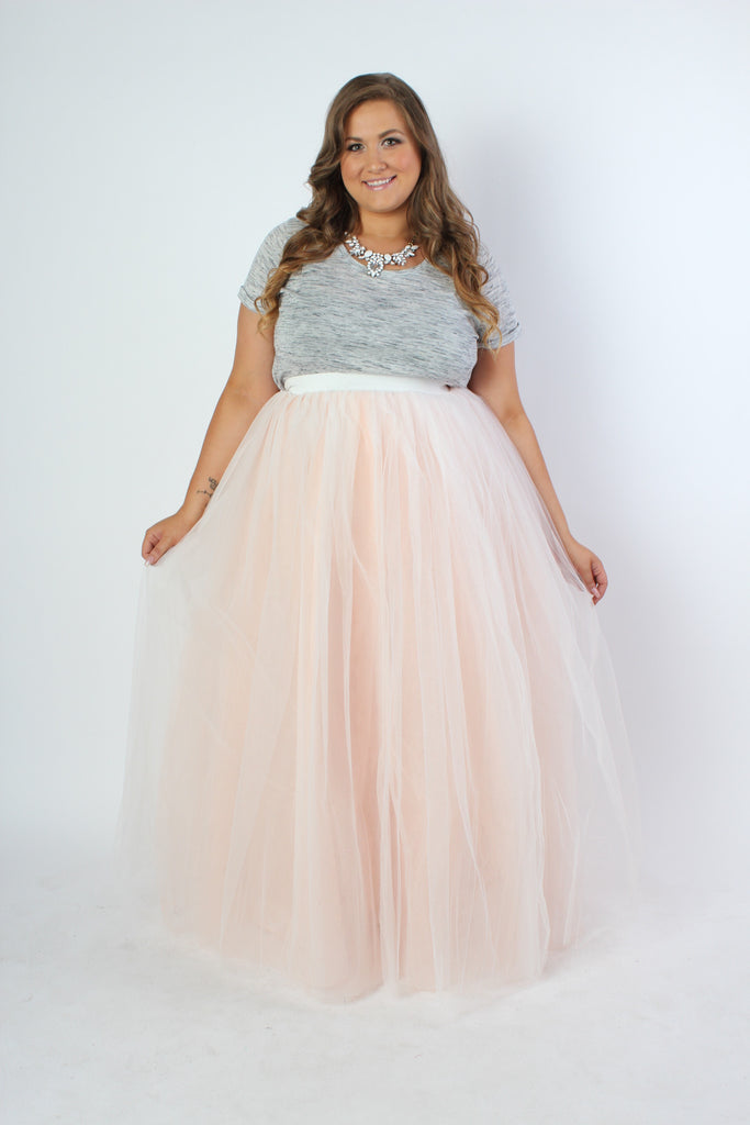 Plus Size 5-Layer Tutu Tulle Skirt by Society+ Sizes 14 to 36