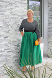 Plus Size Clothing for Women - Twirl Maxi Skirt w/ Pockets - Emerald City - Society+ - Society Plus - Buy Online Now! - 1