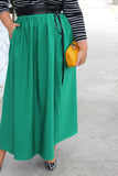 Plus Size Clothing for Women - Twirl Maxi Skirt w/ Pockets - Emerald City - Society+ - Society Plus - Buy Online Now! - 2