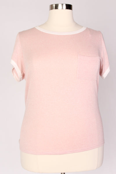 Plus Size Clothing for Women - Softest Pink Tee by Learning To Be Fearless - Society+ - Society Plus - Buy Online Now! - 2